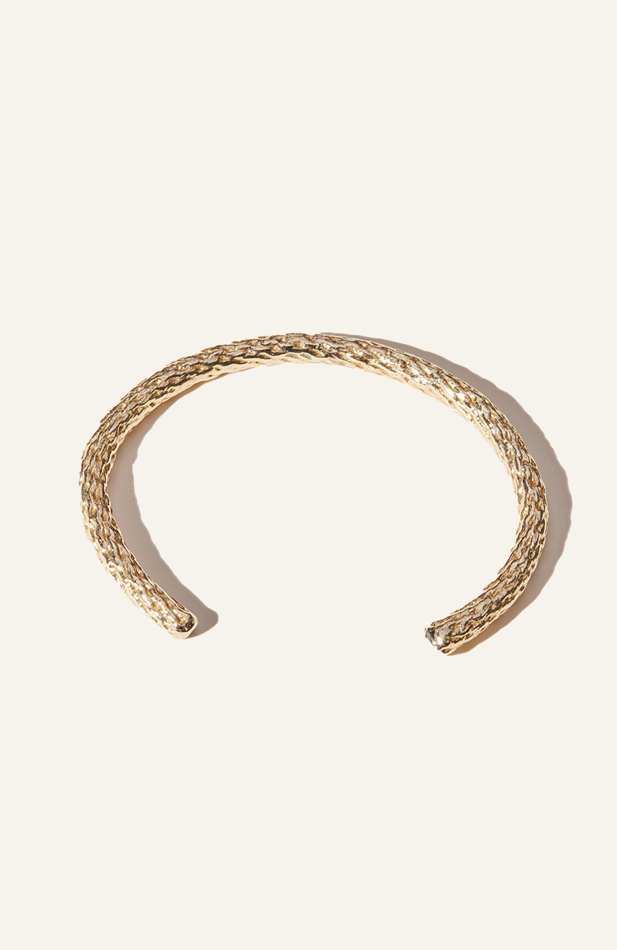 Splice Cuff Bracelet / 14k Gold Plate