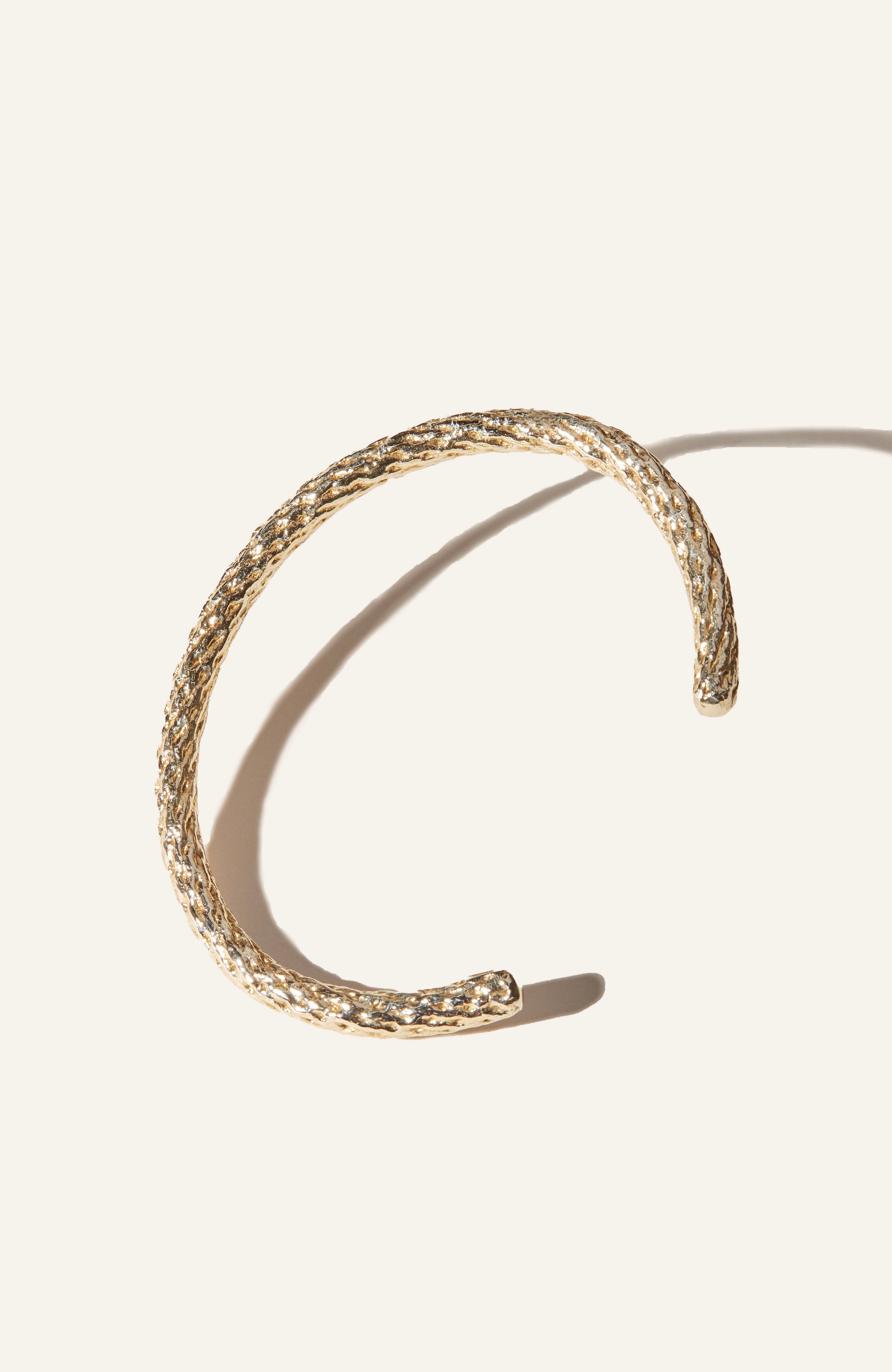 Splice Cuff Bracelet / 14k Gold Plate