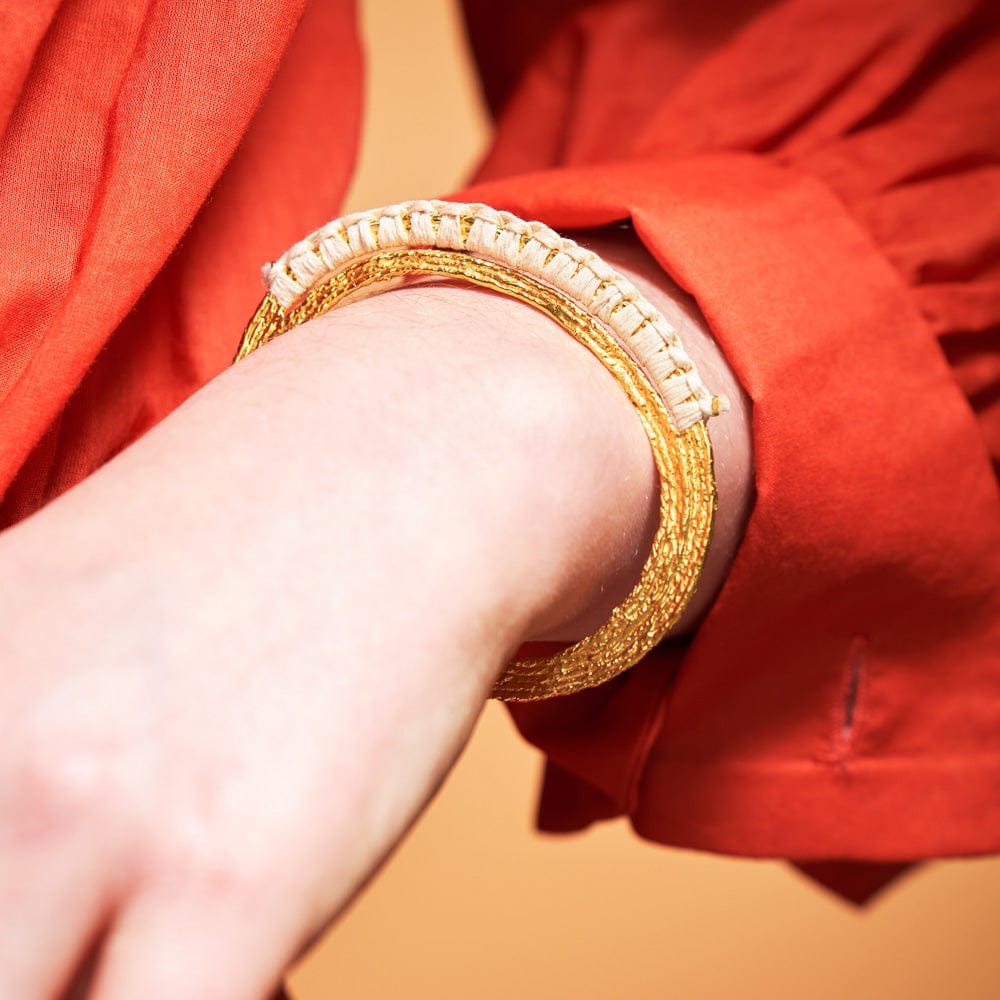COG Bracelets 14K Gold plate Vija Cuff