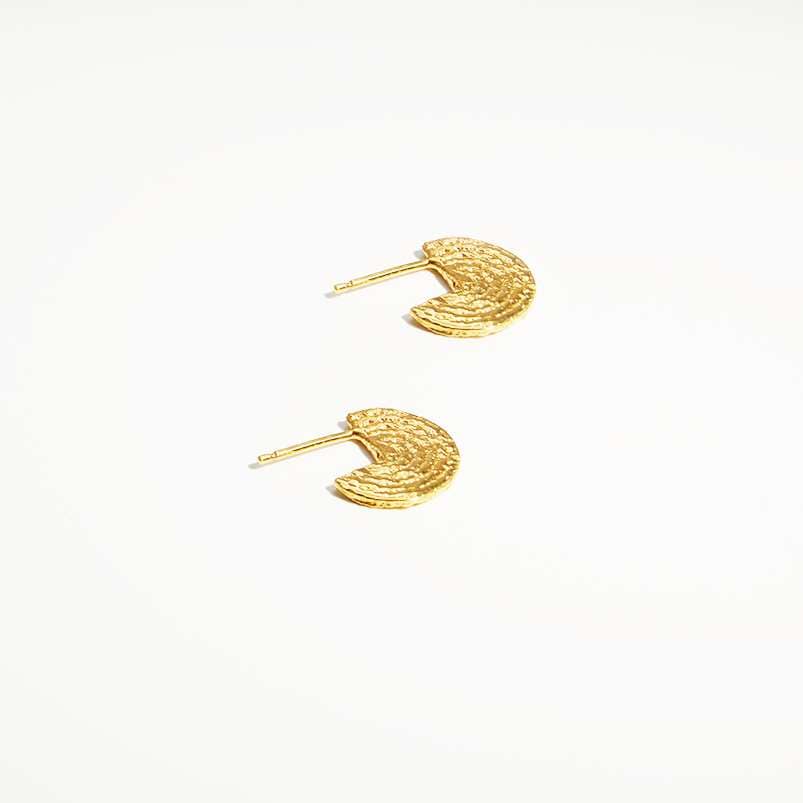 COG Earrings 14K gold plate 3QT Earrings