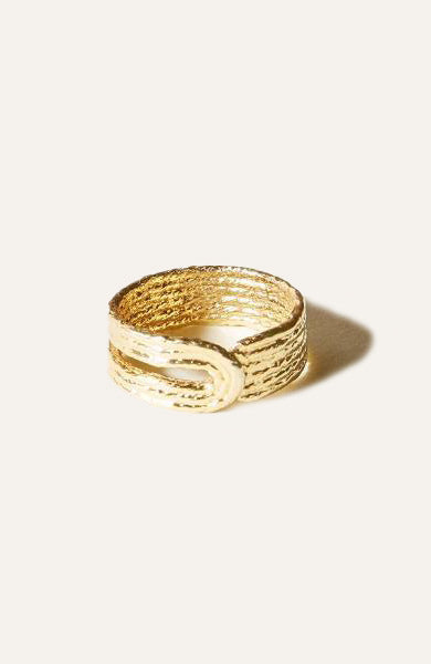 Heeling Ring / 14k Gold Plate