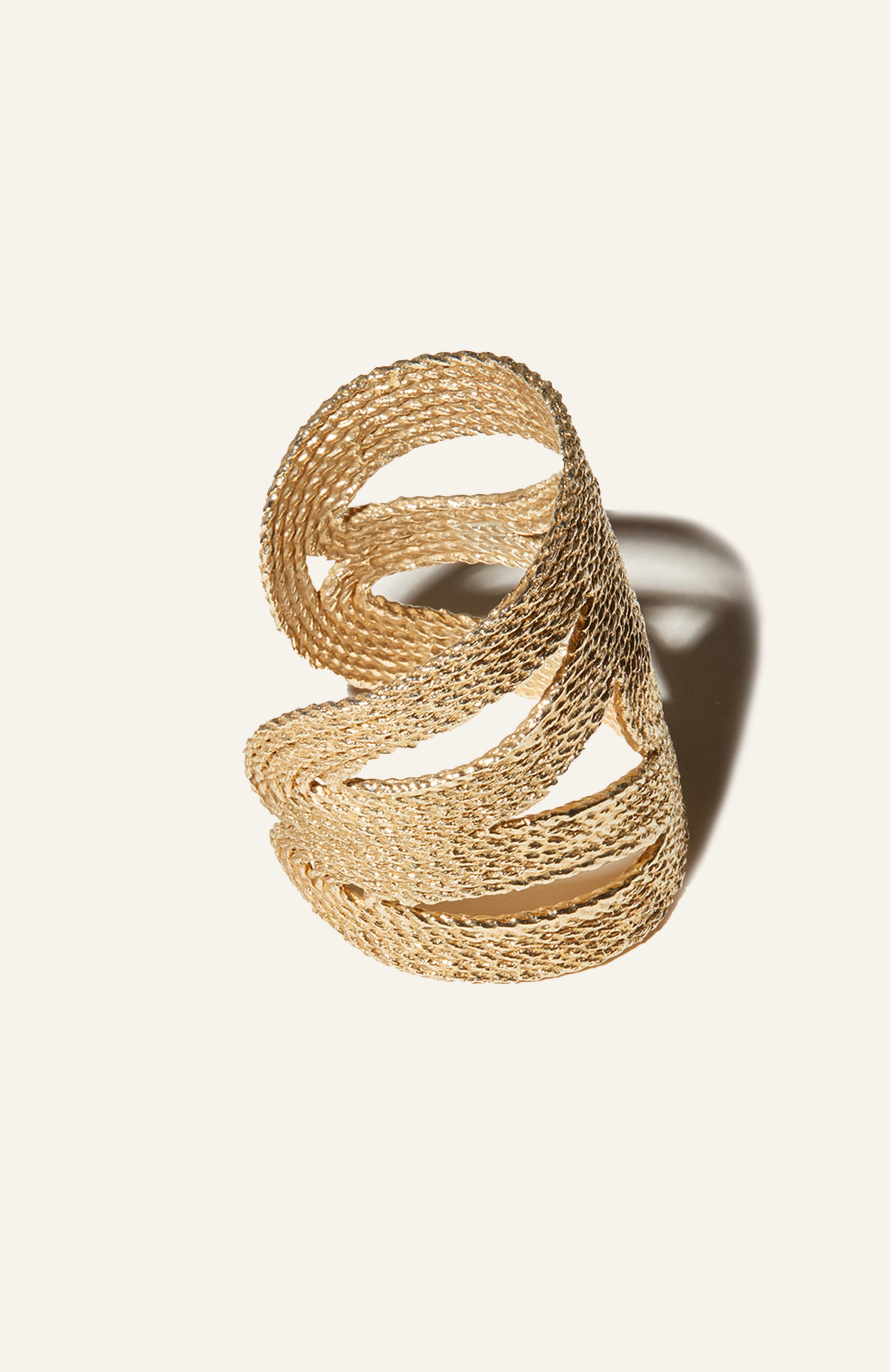 Illuminate Cuff Bracelet / limited edition / 14k Gold Plate