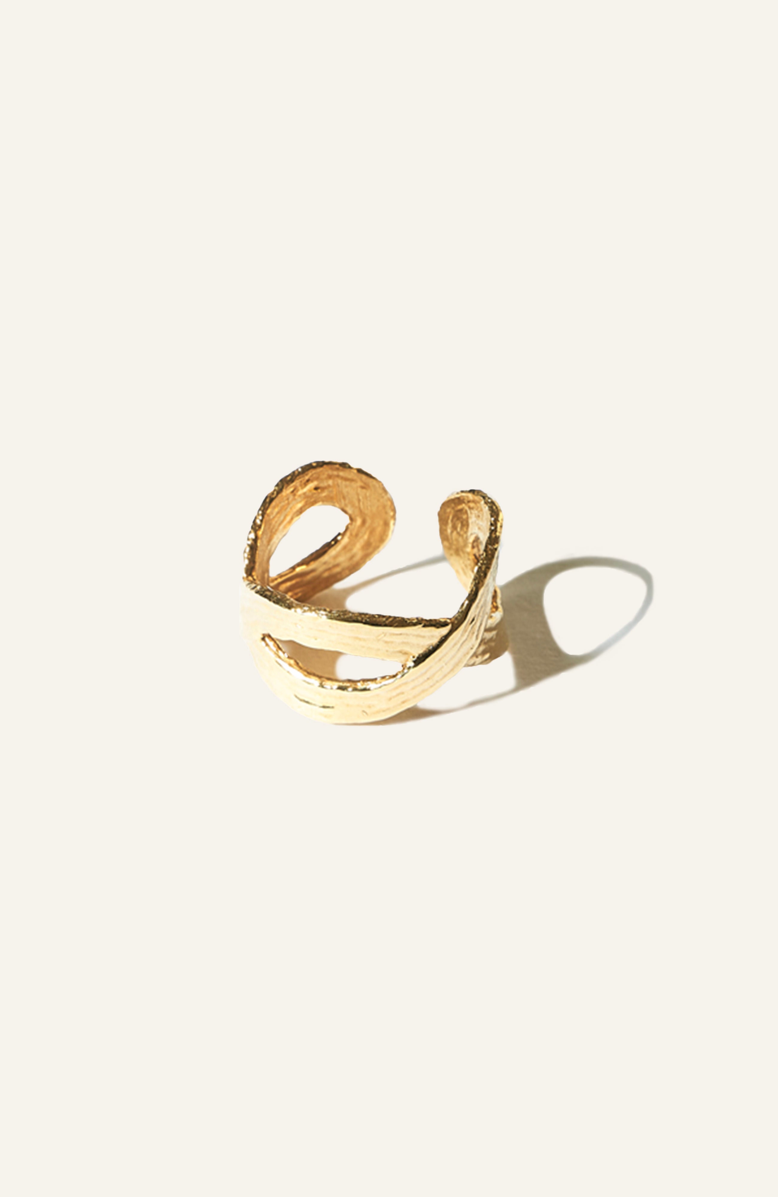 Loop Ring / 14k Gold Plate