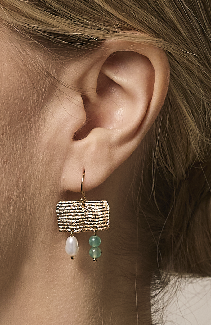 Vessel Earrings- 14K Gold Plate