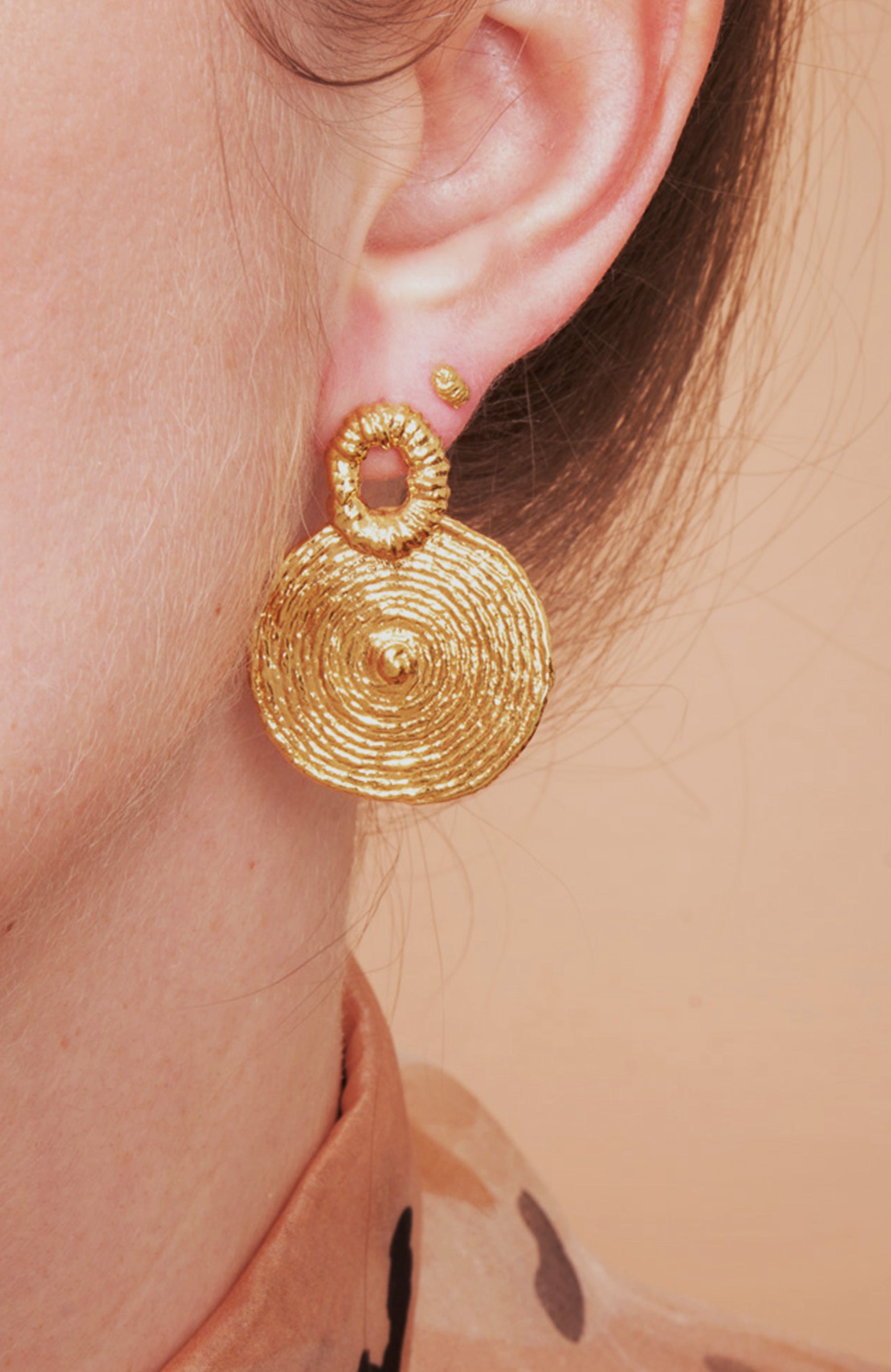 Ruth Earrings / 14k Gold Plate