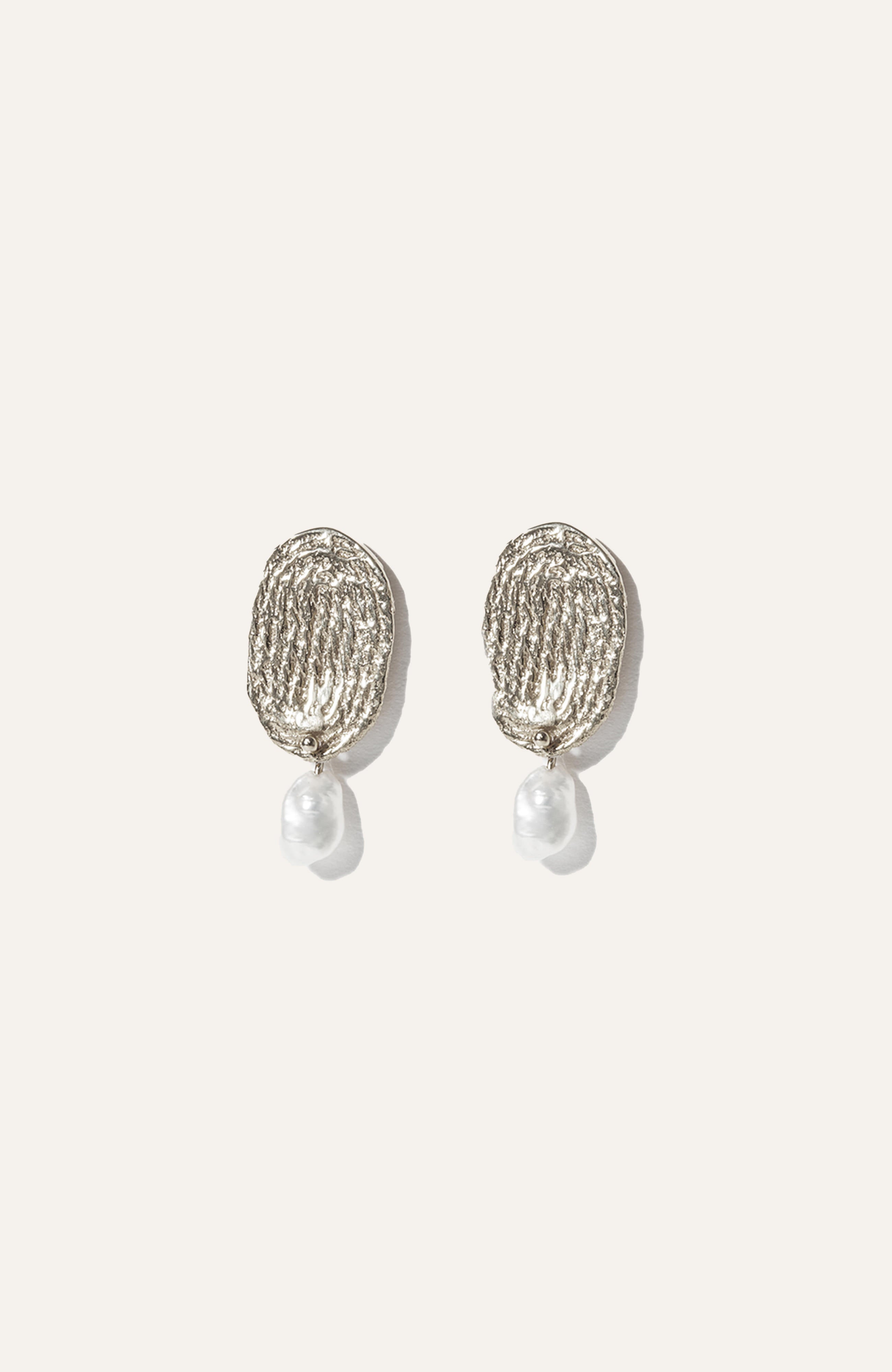 Thumbprint Earrings / 925 Sterling Silver