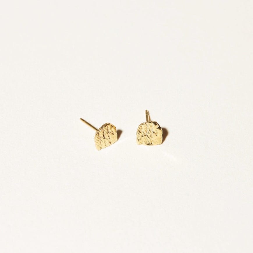 COG Gold plate Arc Stud Earrings