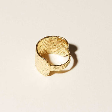 COG Rings 6 / 14K Gold Plate Horizon Ring