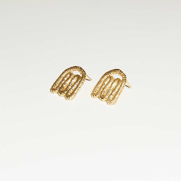 COG Earrings 14K gold plate Layer Earrings