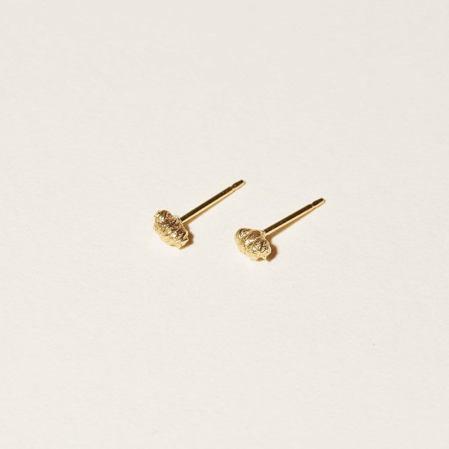 COG Earrings 14K Gold Mini-Knot Stud Earrings