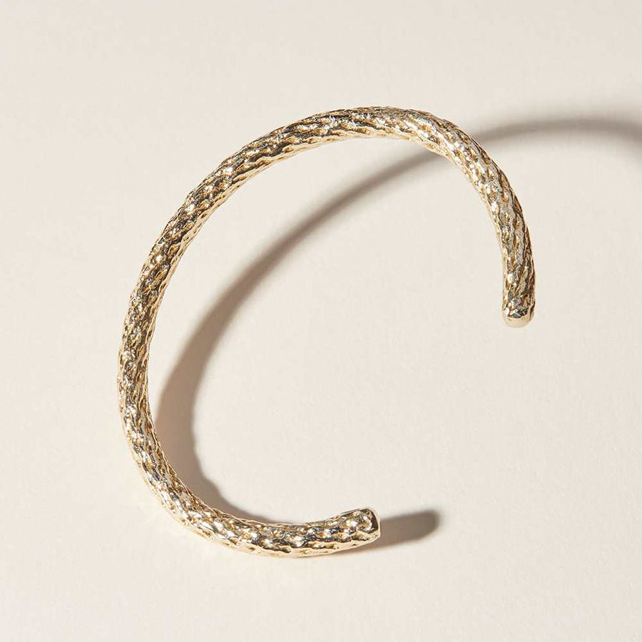 COG Bracelets 14K Gold Plate Splice Cuff Bracelet