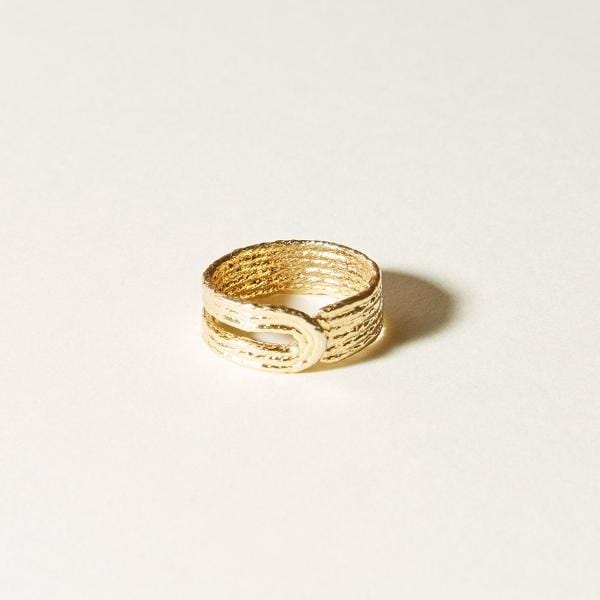 COG Ring 14K gold plate / 6 Heeling Ring