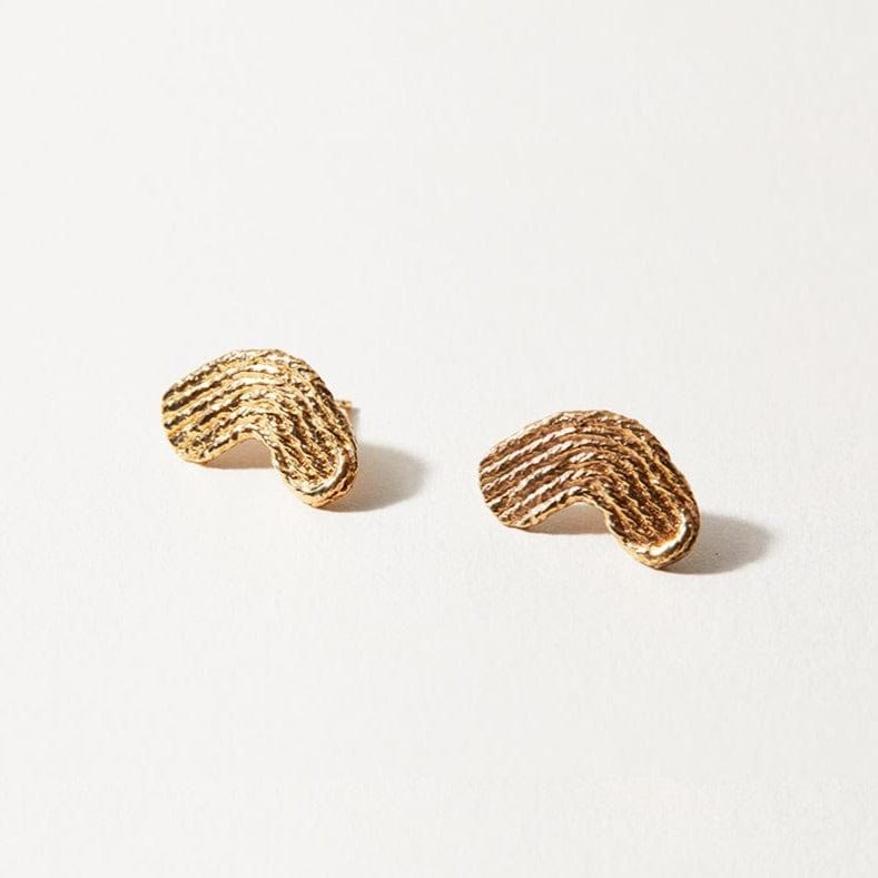 COG Earrings 14K Gold Plate Maya Arc Earrings