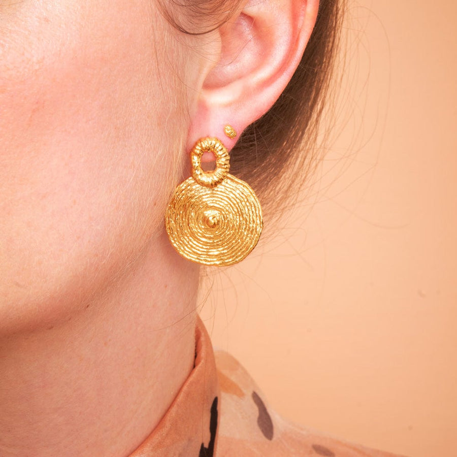 COG Earrings Mini-Knot Stud Earrings