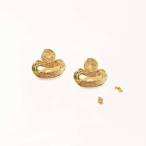 COG Earrings 14K gold plate Sonia Solo Earrings